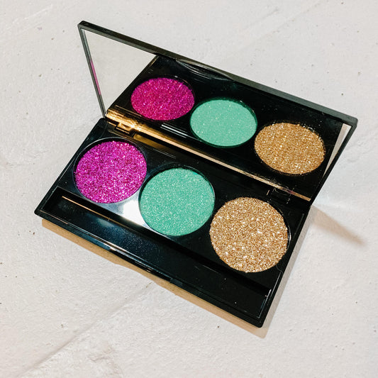 Disco Glam Eyeshadow 3 or 5 Well Palette (Pretend Makeup)